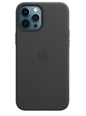 Læder-etui med MagSafe til iPhone 12/12 Pro – Black
